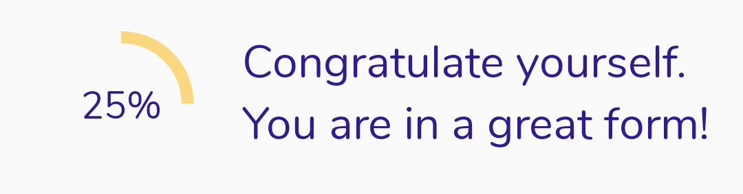 Congratulate yourself!